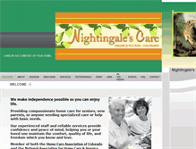 Tablet Screenshot of nightingales-care.com